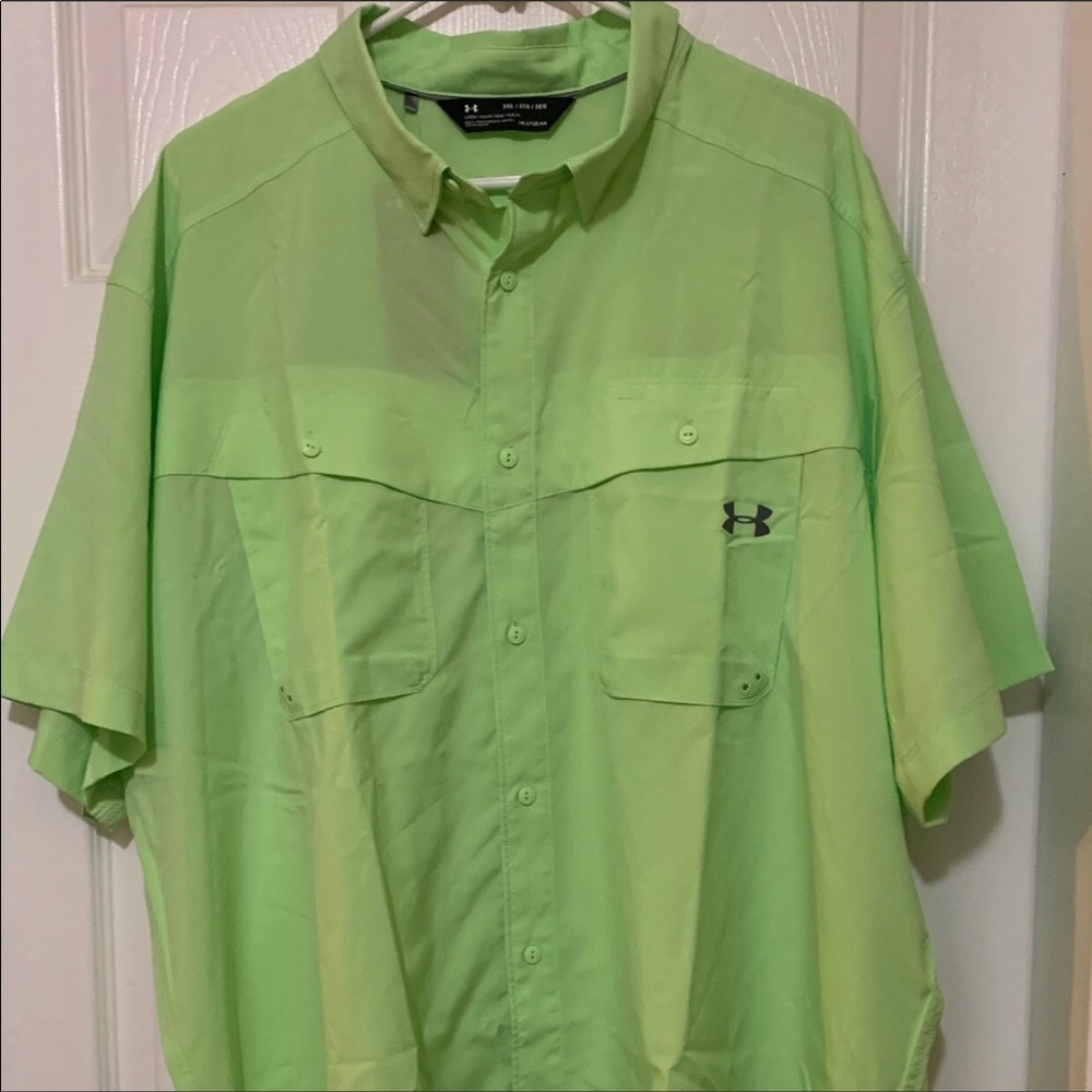 Under Armour Loose Fit Heatgear Button Shirt Sz 3X